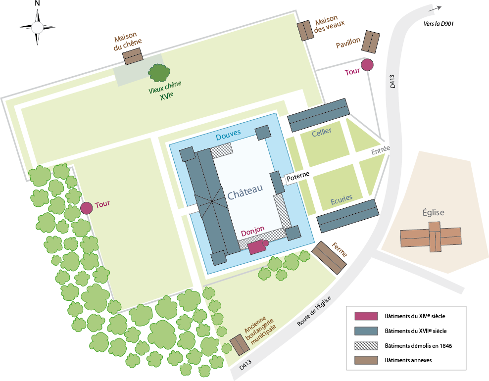 Plan du chateau